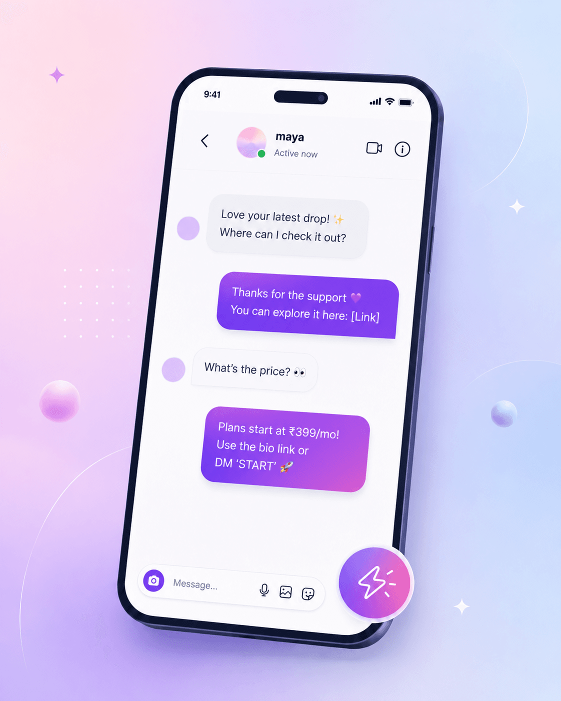 ReplyMate Instagram DM automation preview